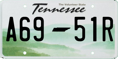 TN license plate A6951R