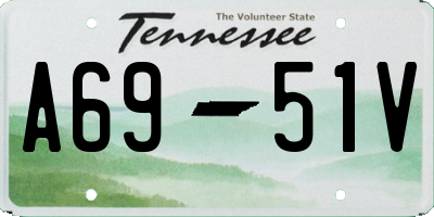 TN license plate A6951V