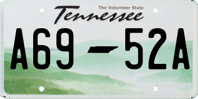 TN license plate A6952A