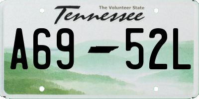 TN license plate A6952L