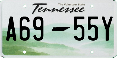 TN license plate A6955Y