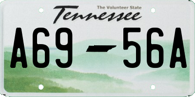 TN license plate A6956A