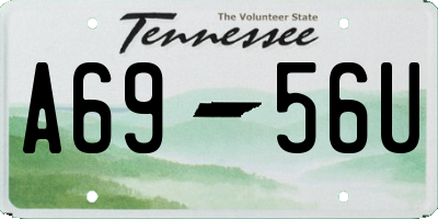 TN license plate A6956U