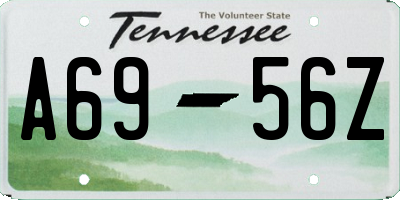 TN license plate A6956Z