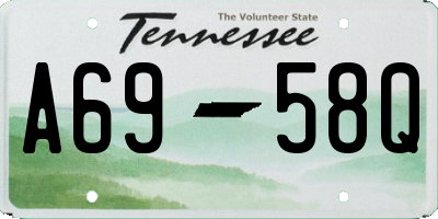 TN license plate A6958Q