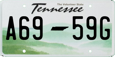 TN license plate A6959G
