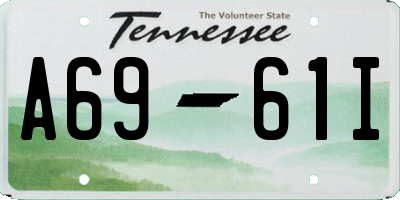 TN license plate A6961I