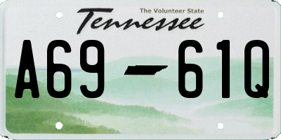 TN license plate A6961Q