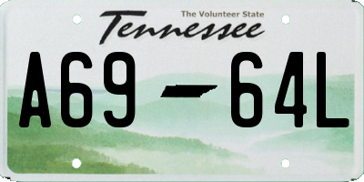 TN license plate A6964L
