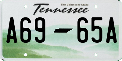 TN license plate A6965A