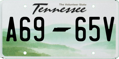 TN license plate A6965V