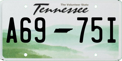 TN license plate A6975I