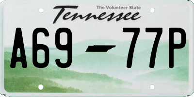 TN license plate A6977P