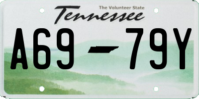 TN license plate A6979Y