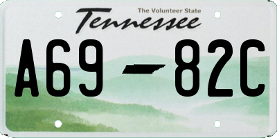 TN license plate A6982C