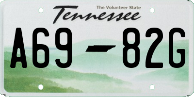 TN license plate A6982G