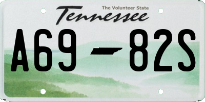 TN license plate A6982S