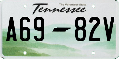 TN license plate A6982V