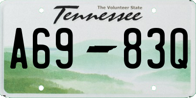 TN license plate A6983Q