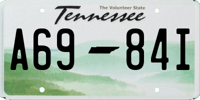 TN license plate A6984I