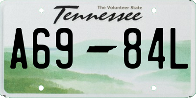 TN license plate A6984L