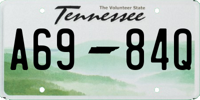TN license plate A6984Q
