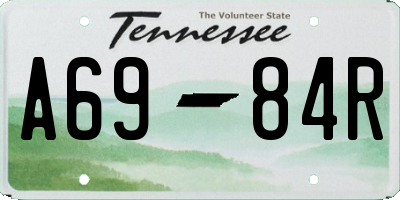TN license plate A6984R