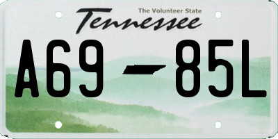 TN license plate A6985L