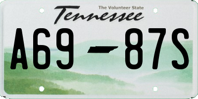 TN license plate A6987S