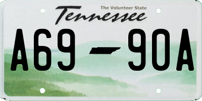 TN license plate A6990A