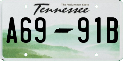 TN license plate A6991B