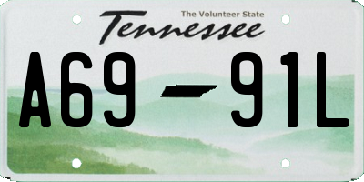 TN license plate A6991L