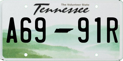 TN license plate A6991R