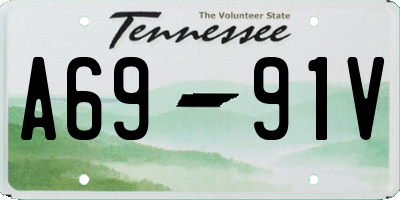 TN license plate A6991V