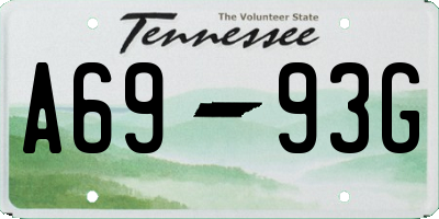 TN license plate A6993G