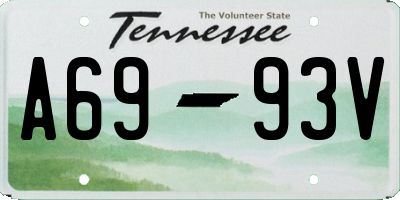 TN license plate A6993V