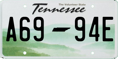 TN license plate A6994E