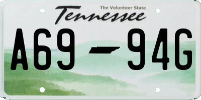 TN license plate A6994G