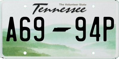 TN license plate A6994P