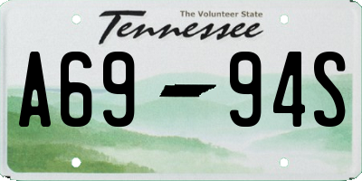 TN license plate A6994S