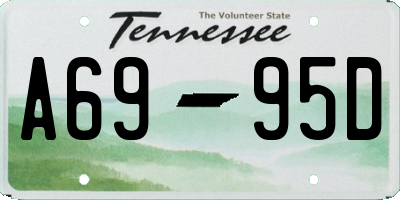 TN license plate A6995D
