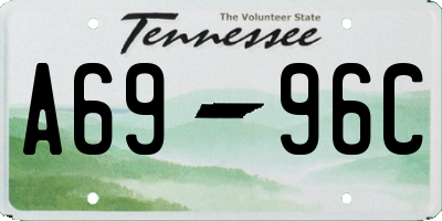 TN license plate A6996C