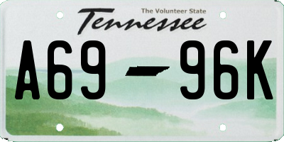 TN license plate A6996K