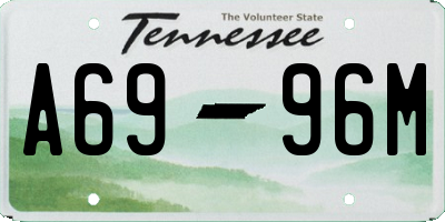 TN license plate A6996M