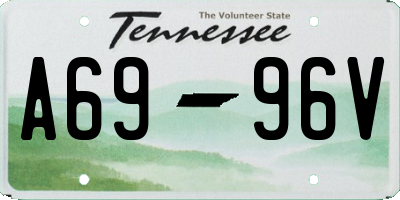 TN license plate A6996V