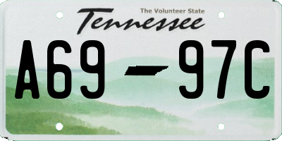 TN license plate A6997C