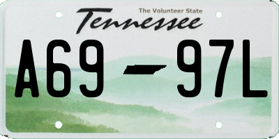 TN license plate A6997L