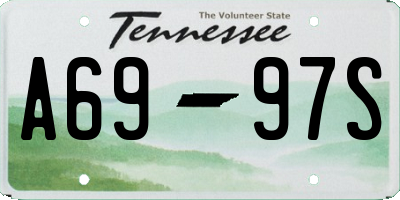 TN license plate A6997S