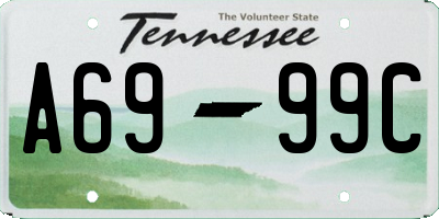 TN license plate A6999C