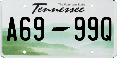 TN license plate A6999Q